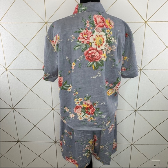 Vintage Retro Ralph Lauren Floral Top and Shorts Set - Picture 8 of 10